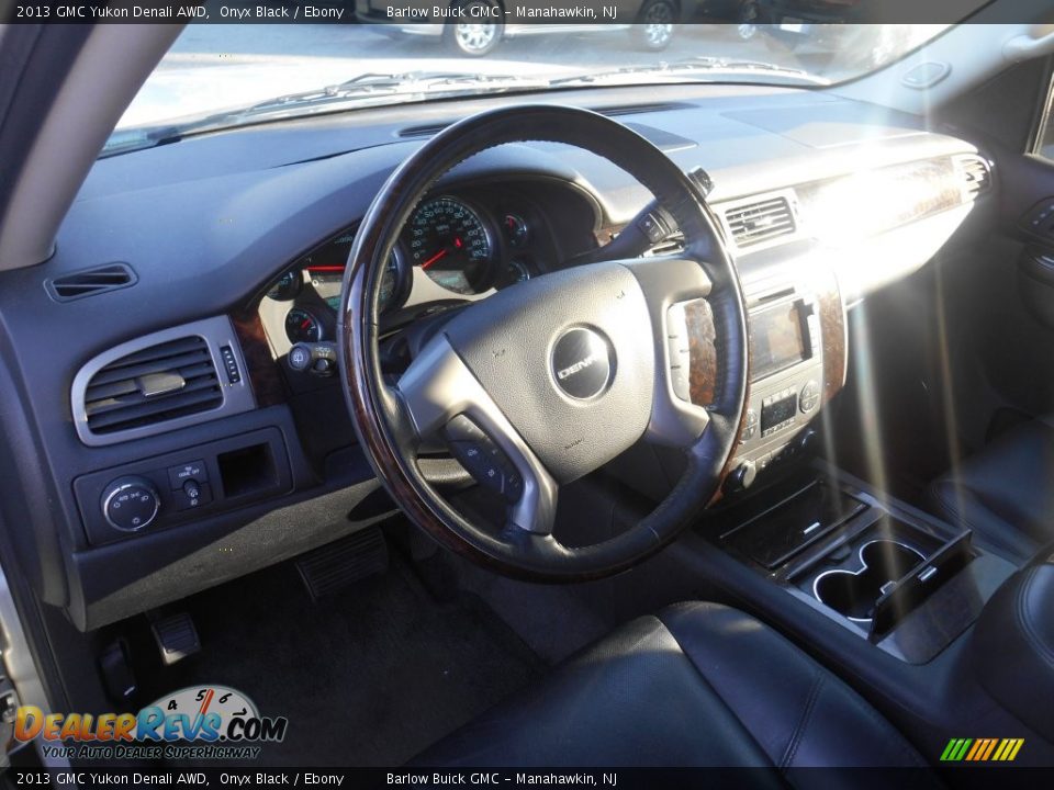 2013 GMC Yukon Denali AWD Onyx Black / Ebony Photo #11