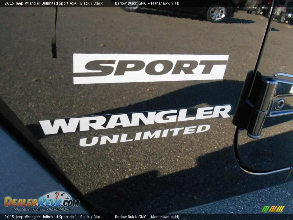 2015 Jeep Wrangler Unlimited Sport 4x4 Black / Black Photo #12
