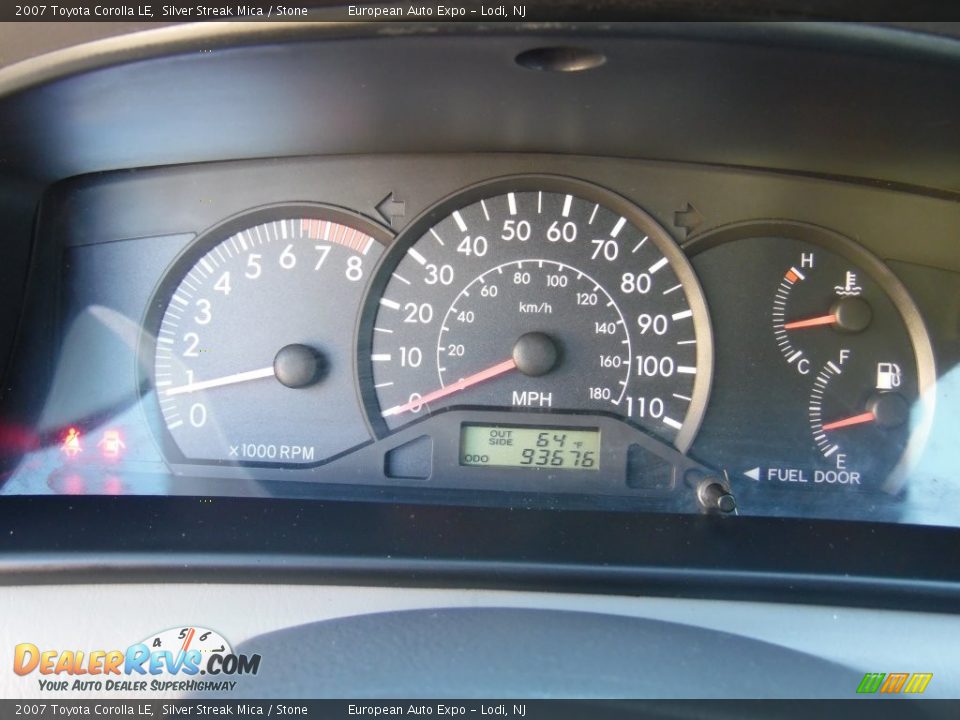 2007 Toyota Corolla LE Silver Streak Mica / Stone Photo #21