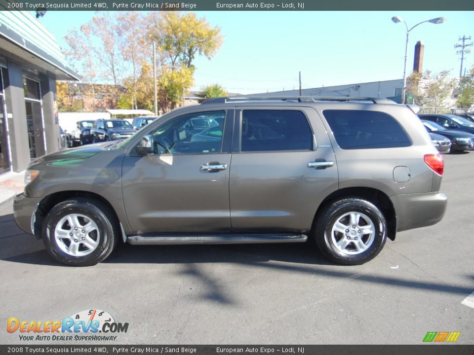2008 Toyota Sequoia Limited 4WD Pyrite Gray Mica / Sand Beige Photo #6
