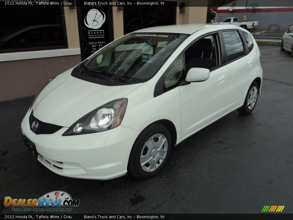 2013 Honda Fit Taffeta White / Gray Photo #1
