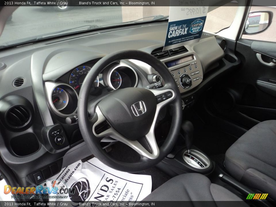 2013 Honda Fit Taffeta White / Gray Photo #6