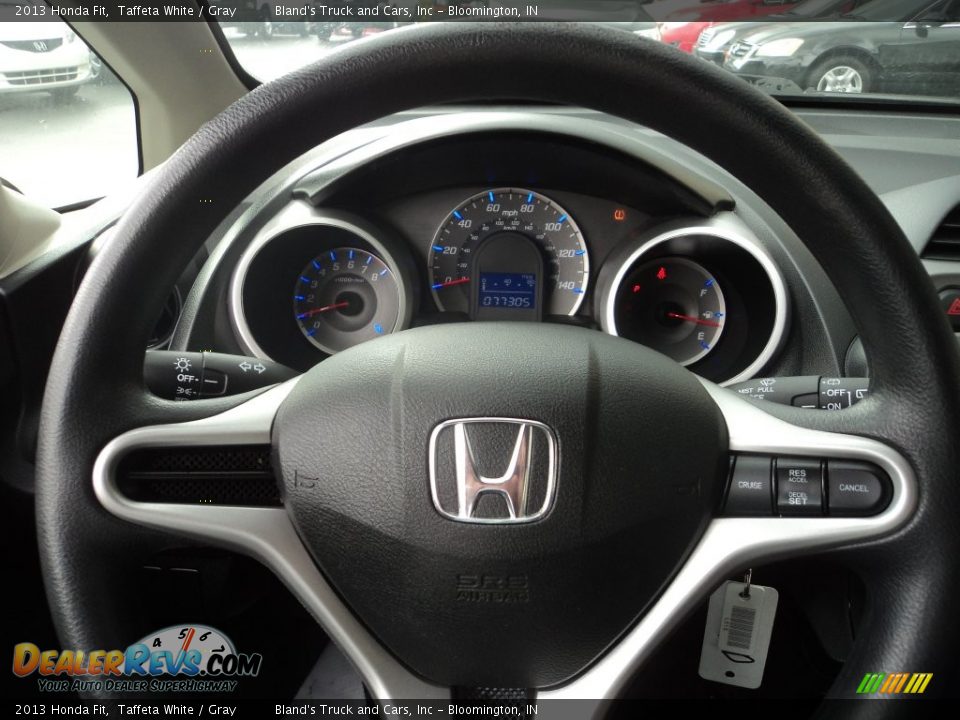 2013 Honda Fit Taffeta White / Gray Photo #10