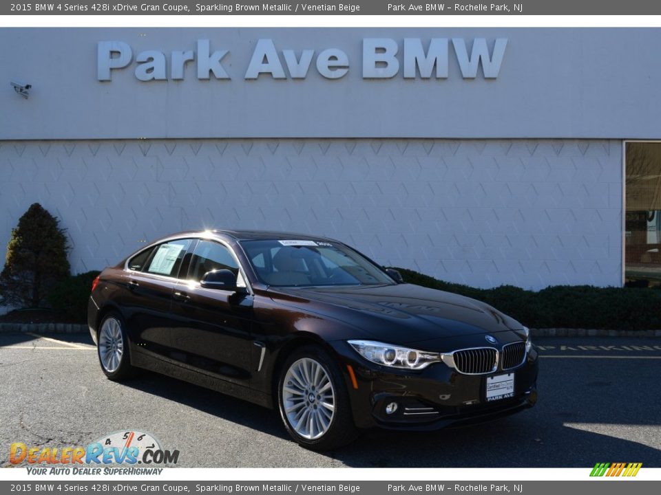 2015 BMW 4 Series 428i xDrive Gran Coupe Sparkling Brown Metallic / Venetian Beige Photo #1
