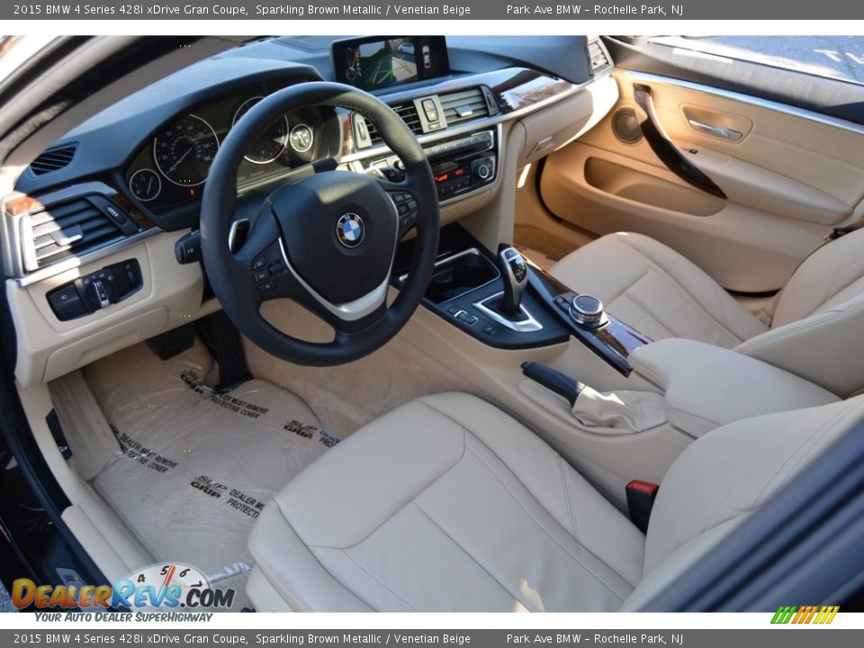 2015 BMW 4 Series 428i xDrive Gran Coupe Sparkling Brown Metallic / Venetian Beige Photo #11
