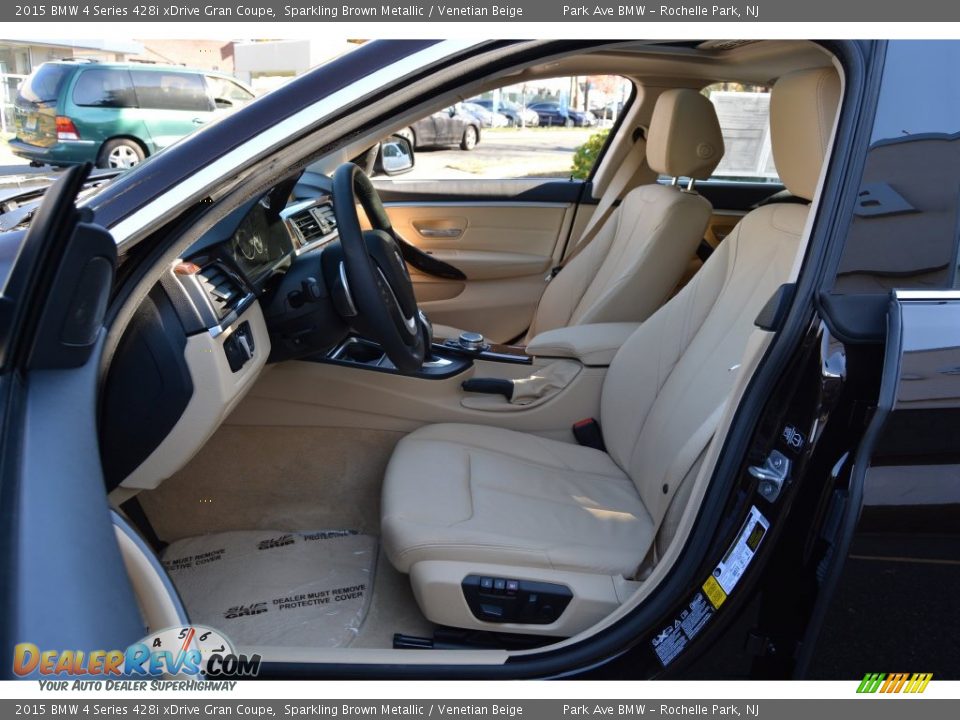 2015 BMW 4 Series 428i xDrive Gran Coupe Sparkling Brown Metallic / Venetian Beige Photo #12