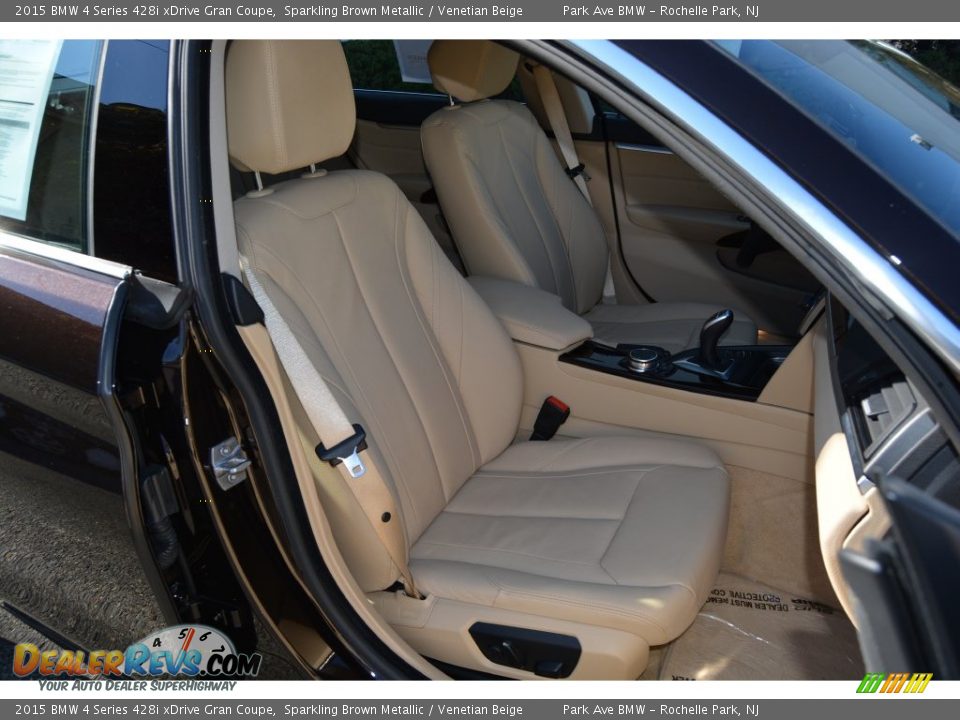 2015 BMW 4 Series 428i xDrive Gran Coupe Sparkling Brown Metallic / Venetian Beige Photo #31