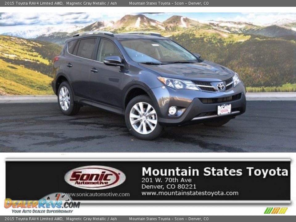 2015 Toyota RAV4 Limited AWD Magnetic Gray Metallic / Ash Photo #1