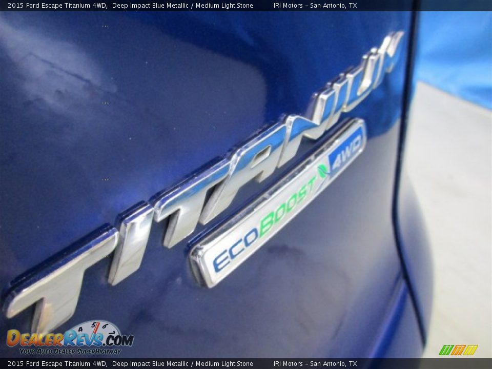 2015 Ford Escape Titanium 4WD Deep Impact Blue Metallic / Medium Light Stone Photo #7