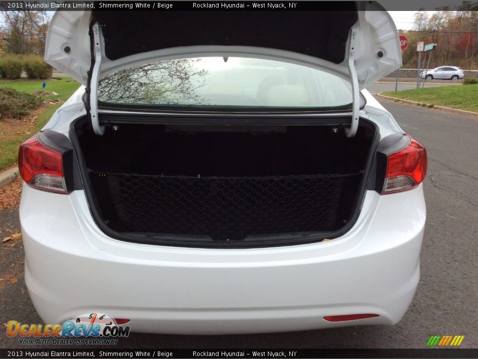 2013 Hyundai Elantra Limited Shimmering White / Beige Photo #20