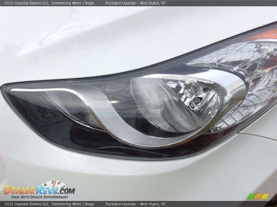 2013 Hyundai Elantra GLS Shimmering White / Beige Photo #30