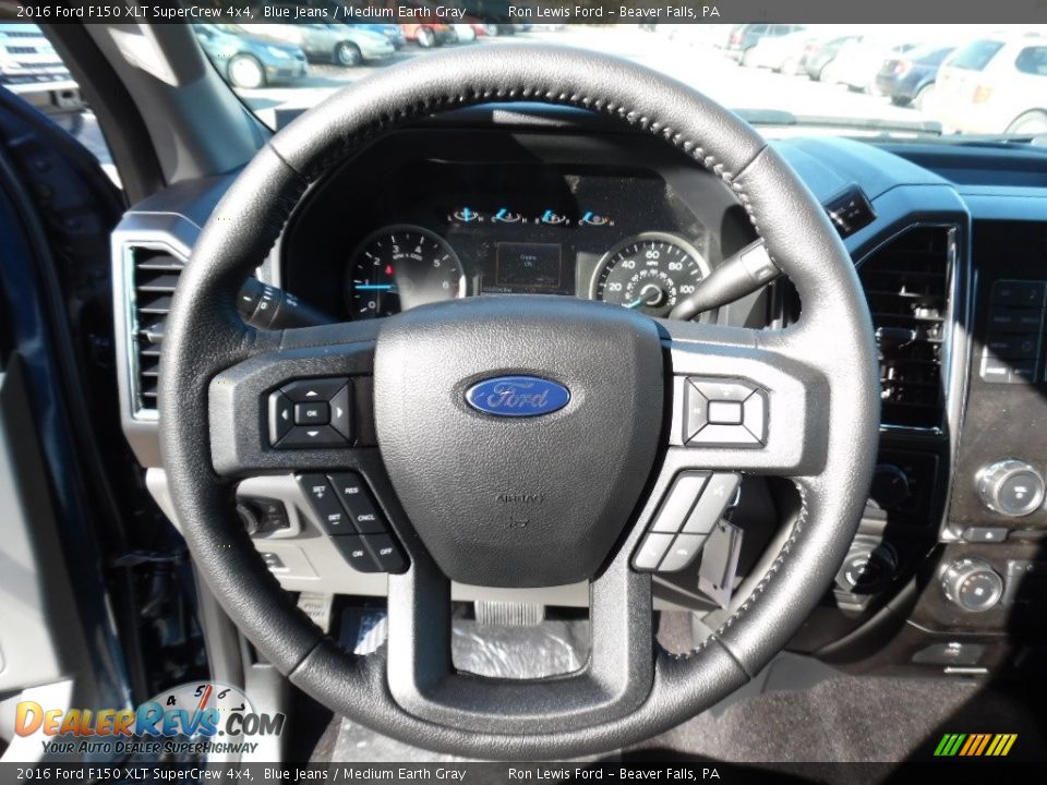 2016 Ford F150 XLT SuperCrew 4x4 Steering Wheel Photo #17