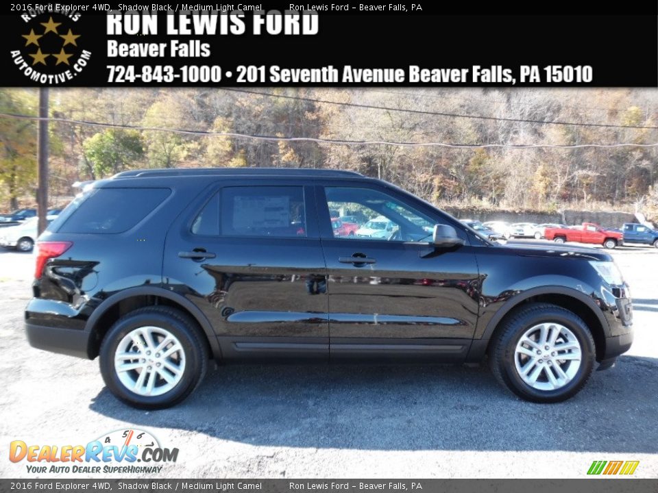 2016 Ford Explorer 4WD Shadow Black / Medium Light Camel Photo #1