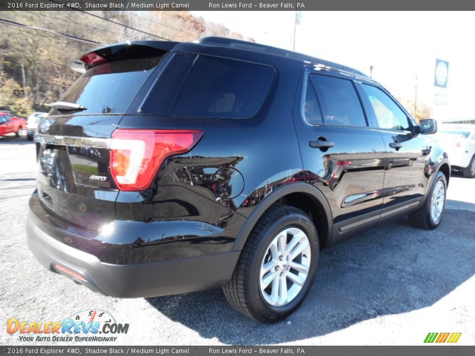 2016 Ford Explorer 4WD Shadow Black / Medium Light Camel Photo #2