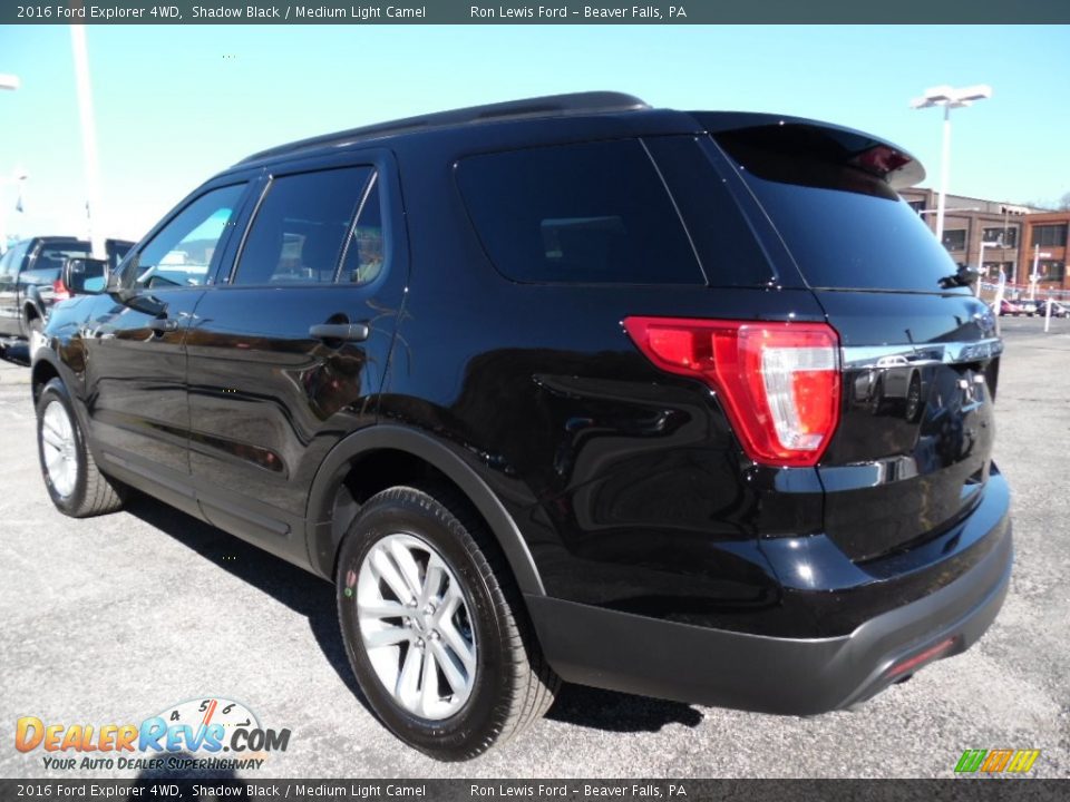 2016 Ford Explorer 4WD Shadow Black / Medium Light Camel Photo #5