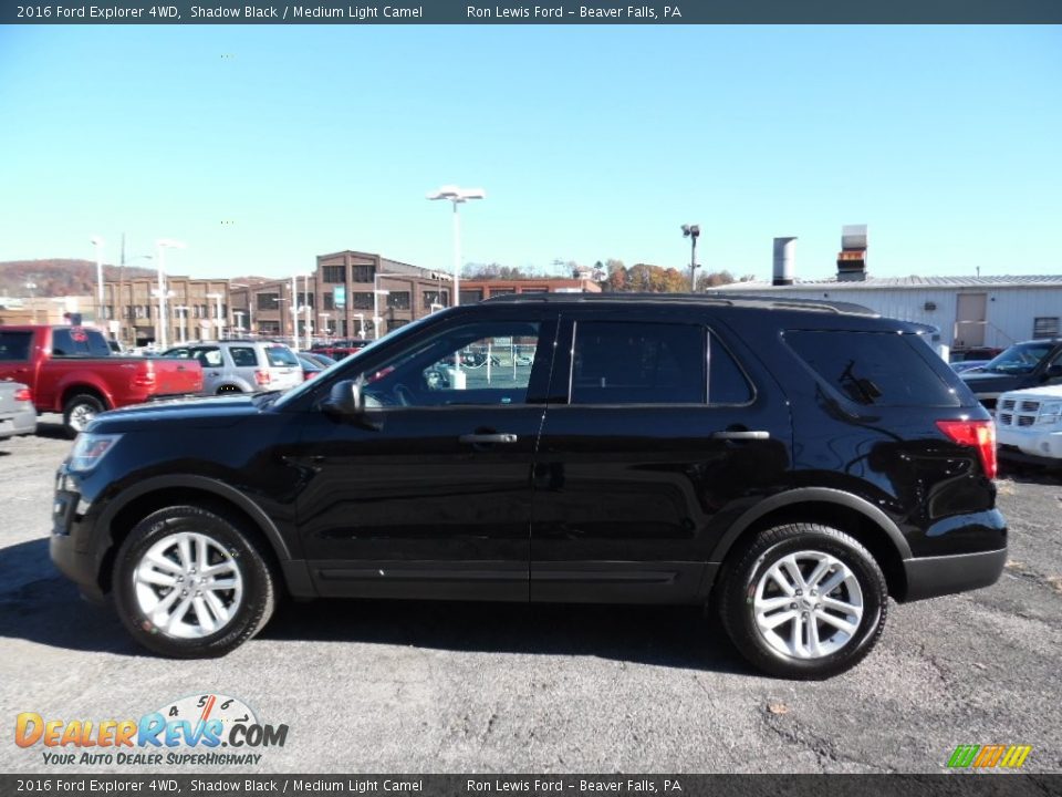 2016 Ford Explorer 4WD Shadow Black / Medium Light Camel Photo #6