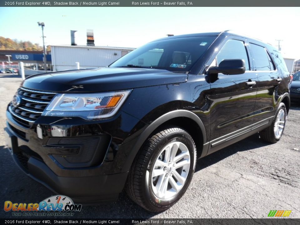 2016 Ford Explorer 4WD Shadow Black / Medium Light Camel Photo #7