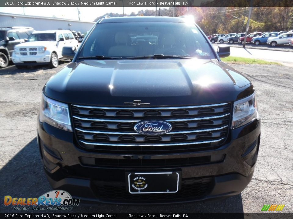2016 Ford Explorer 4WD Shadow Black / Medium Light Camel Photo #8