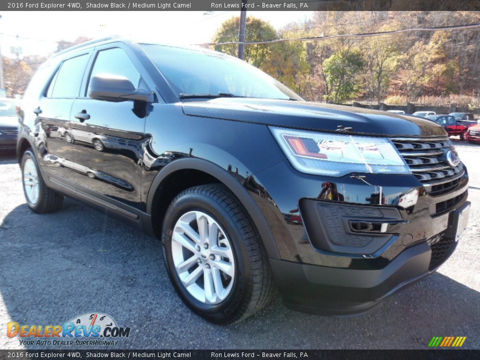 2016 Ford Explorer 4WD Shadow Black / Medium Light Camel Photo #9