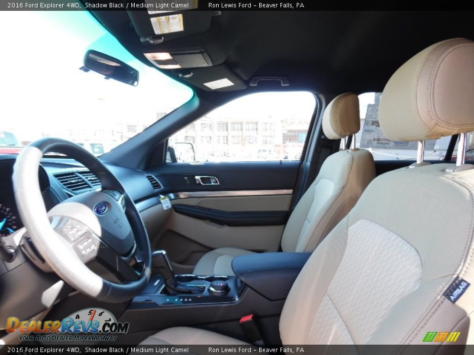 2016 Ford Explorer 4WD Shadow Black / Medium Light Camel Photo #11
