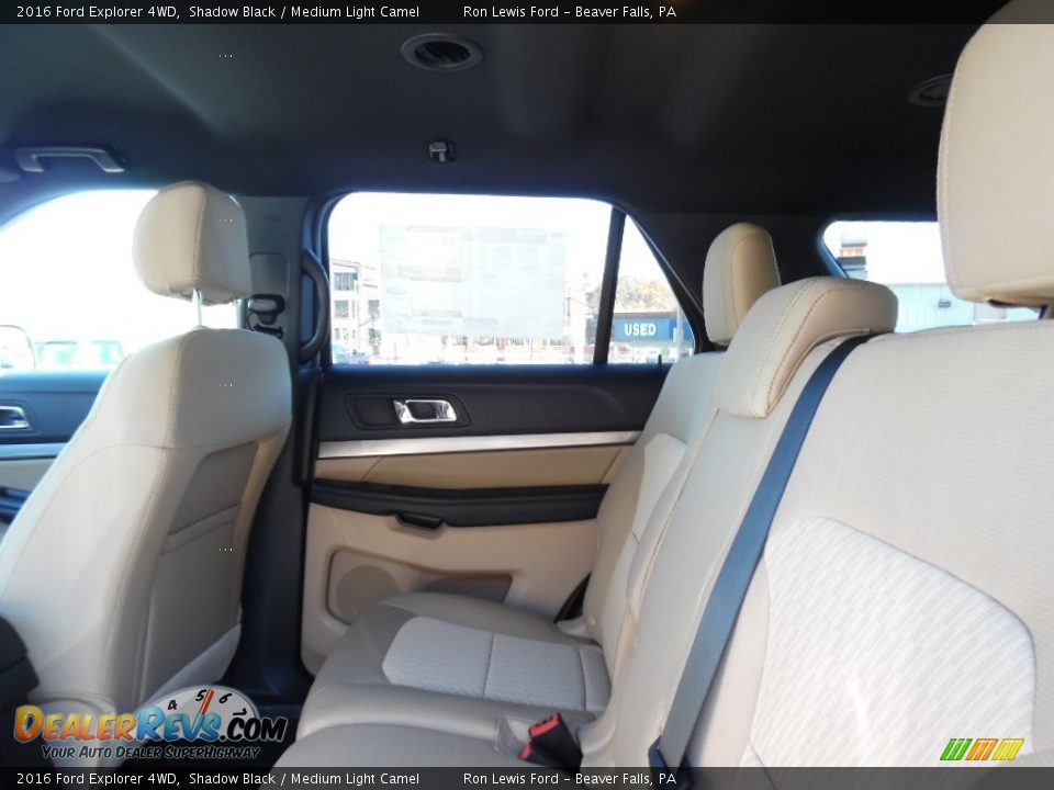 2016 Ford Explorer 4WD Shadow Black / Medium Light Camel Photo #12