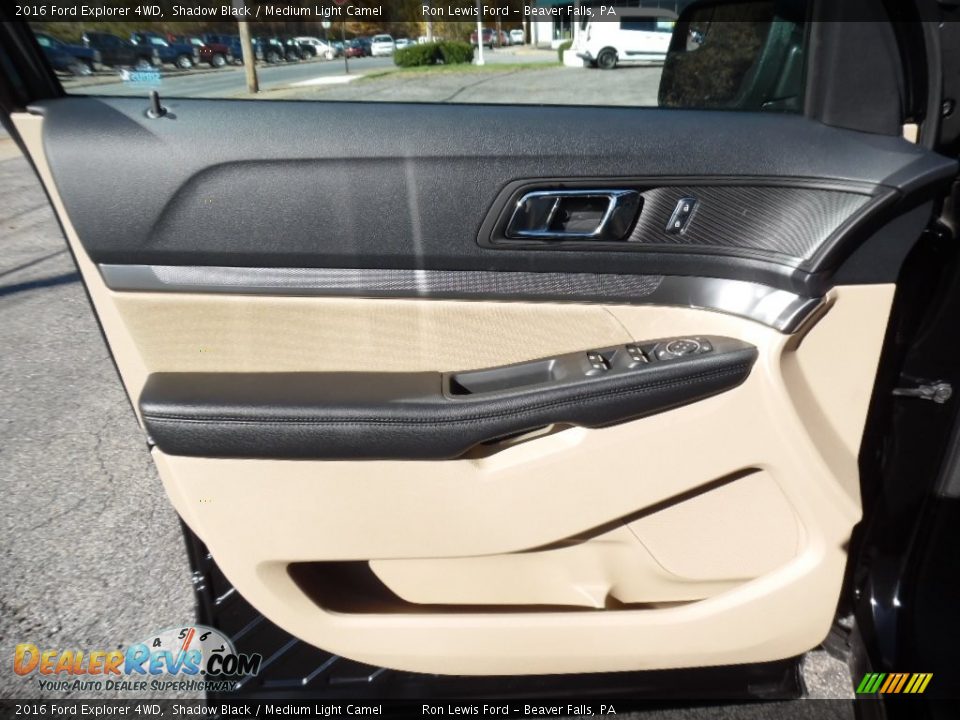 2016 Ford Explorer 4WD Shadow Black / Medium Light Camel Photo #14