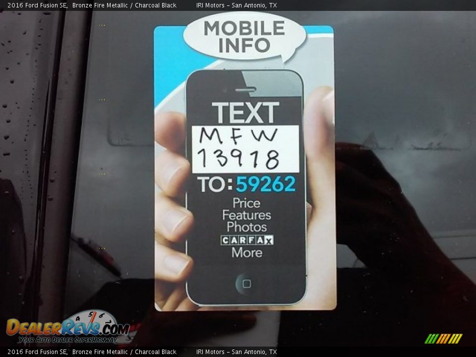 Dealer Info of 2016 Ford Fusion SE Photo #2