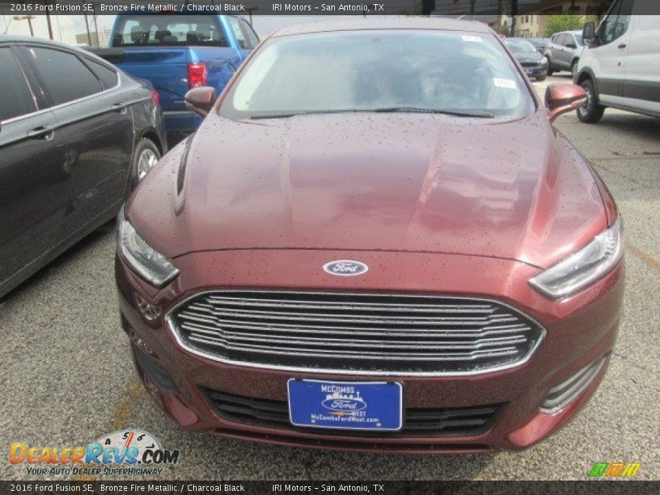 2016 Ford Fusion SE Bronze Fire Metallic / Charcoal Black Photo #5
