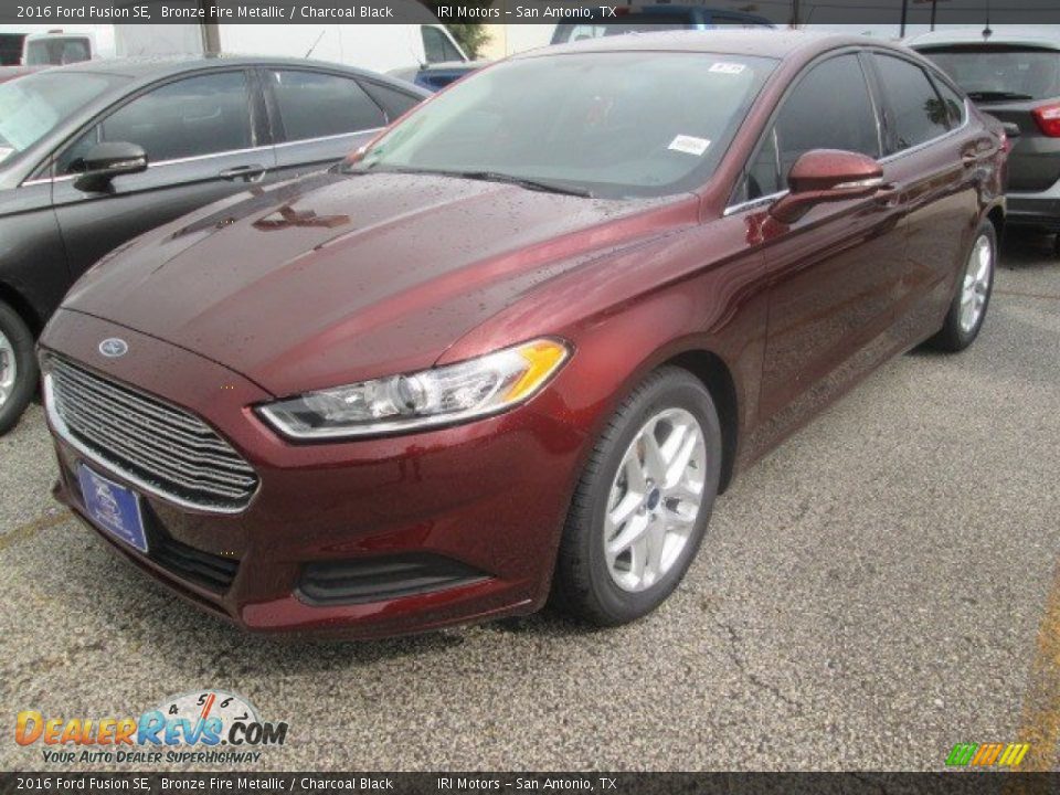 2016 Ford Fusion SE Bronze Fire Metallic / Charcoal Black Photo #6