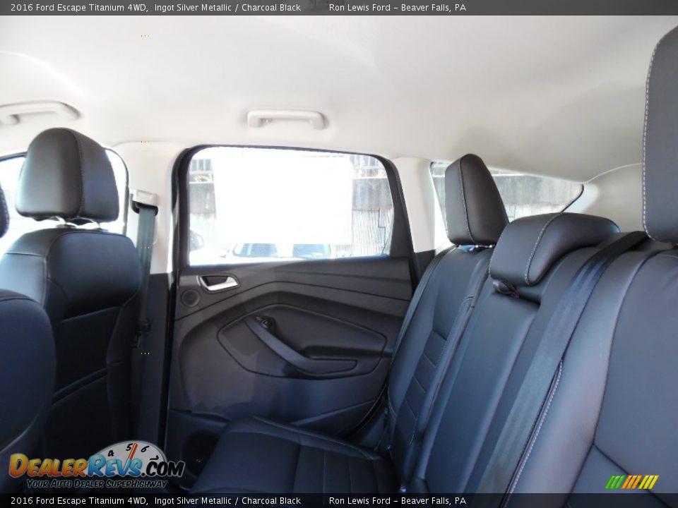 2016 Ford Escape Titanium 4WD Ingot Silver Metallic / Charcoal Black Photo #12