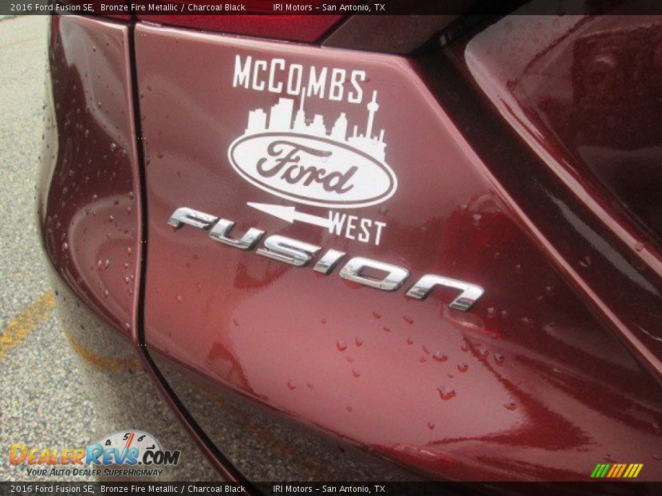 2016 Ford Fusion SE Bronze Fire Metallic / Charcoal Black Photo #13