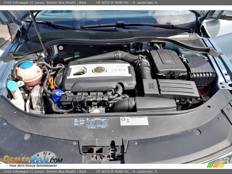 2009 Volkswagen CC Luxury Eismeer Blue Metallic / Black Photo #25