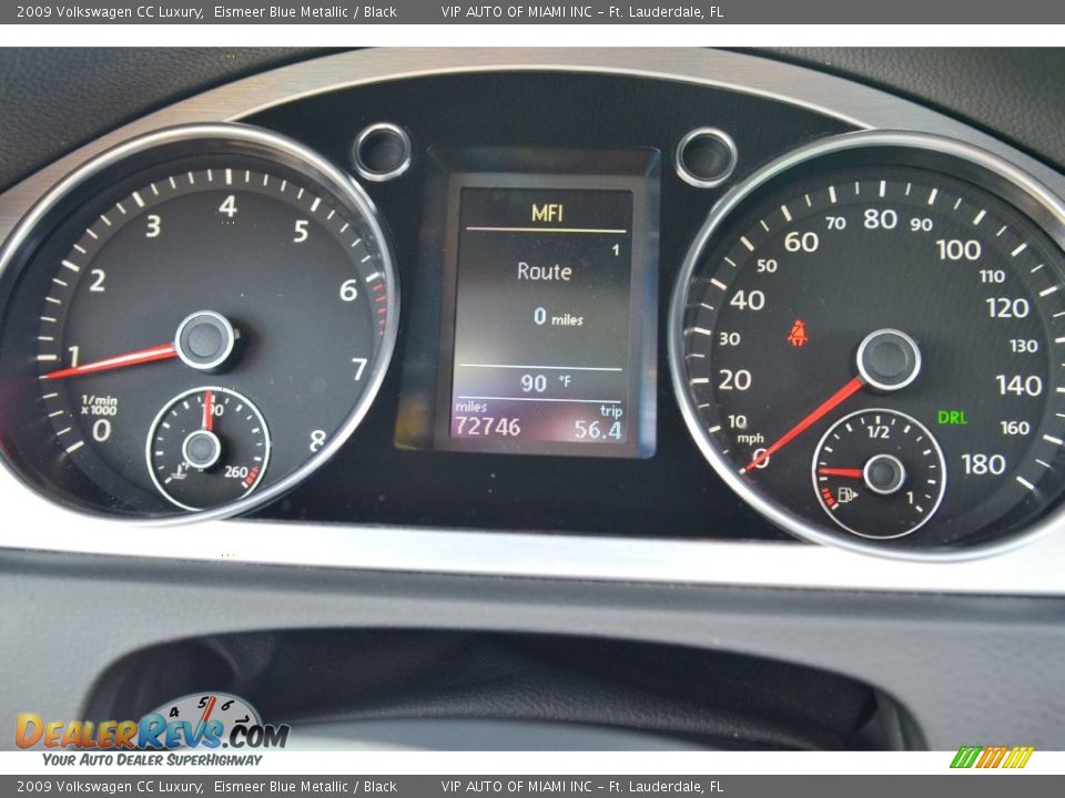 2009 Volkswagen CC Luxury Eismeer Blue Metallic / Black Photo #27