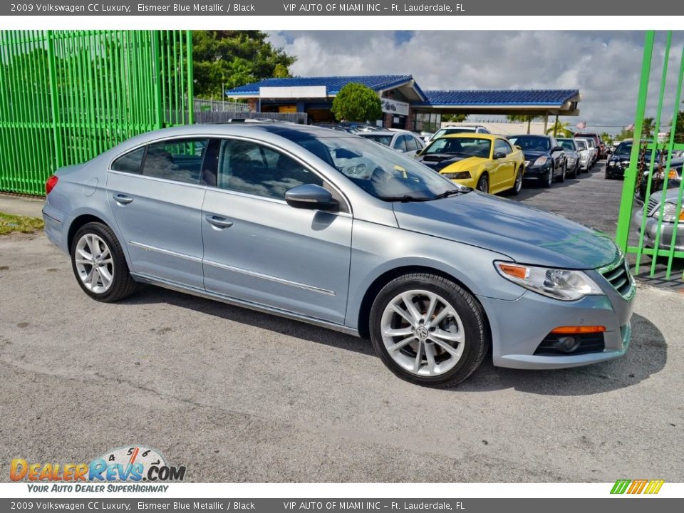 2009 Volkswagen CC Luxury Eismeer Blue Metallic / Black Photo #30
