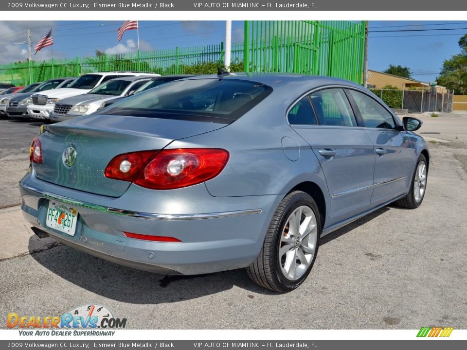2009 Volkswagen CC Luxury Eismeer Blue Metallic / Black Photo #35