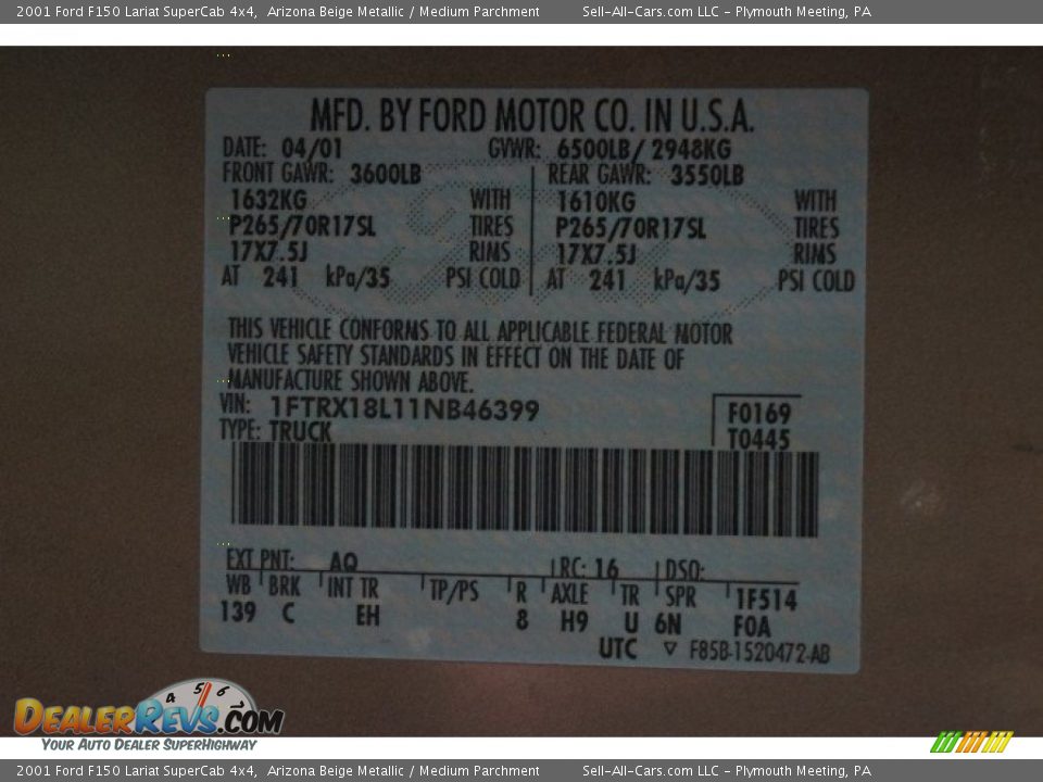 2001 Ford F150 Lariat SuperCab 4x4 Arizona Beige Metallic / Medium Parchment Photo #14