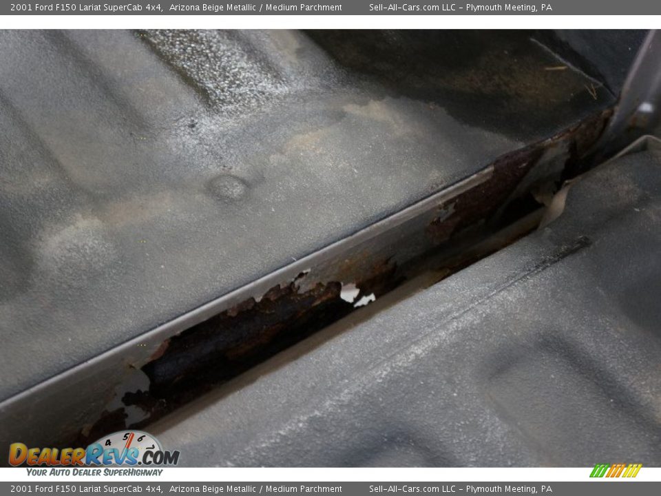 2001 Ford F150 Lariat SuperCab 4x4 Arizona Beige Metallic / Medium Parchment Photo #25