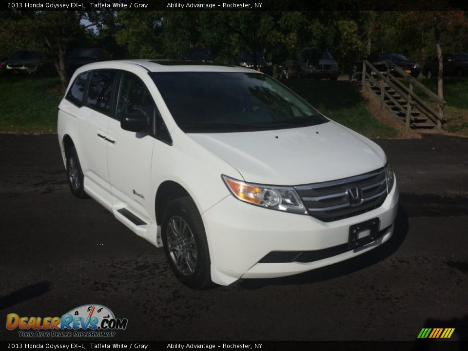 2013 Honda Odyssey EX-L Taffeta White / Gray Photo #6