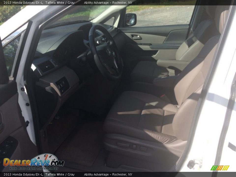 2013 Honda Odyssey EX-L Taffeta White / Gray Photo #10
