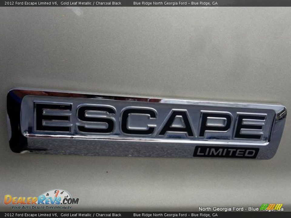 2012 Ford Escape Limited V6 Gold Leaf Metallic / Charcoal Black Photo #30