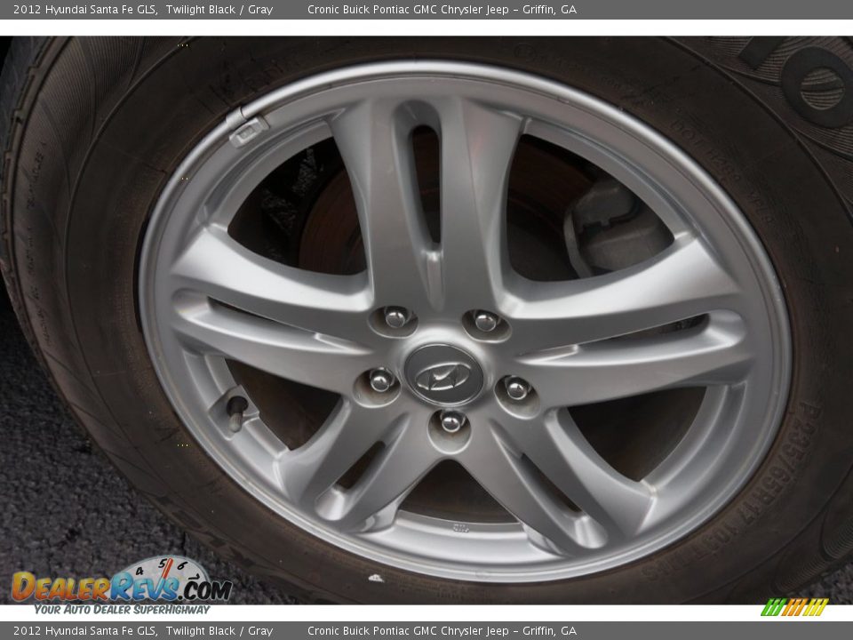 2012 Hyundai Santa Fe GLS Twilight Black / Gray Photo #15