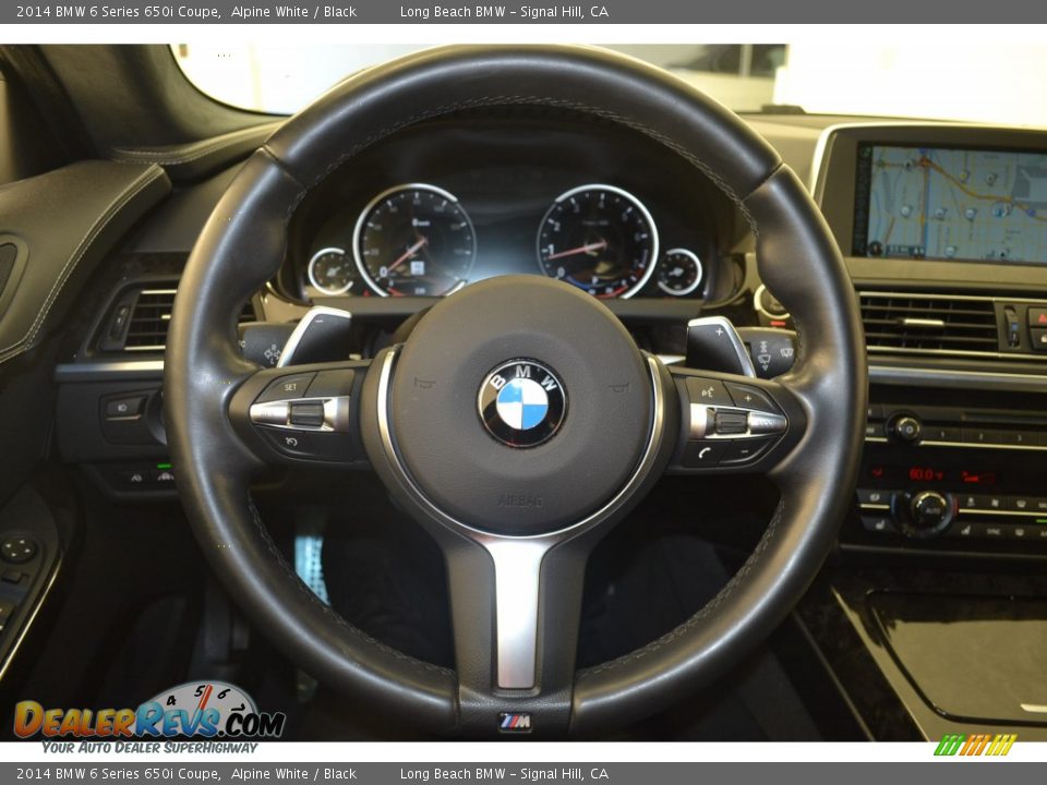 2014 BMW 6 Series 650i Coupe Alpine White / Black Photo #24