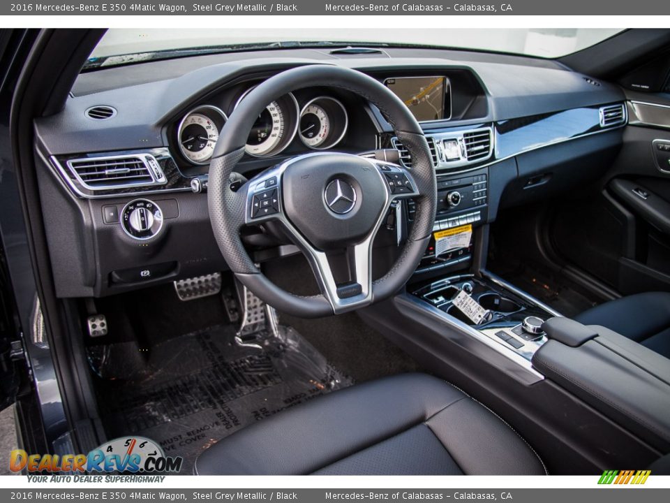 Black Interior - 2016 Mercedes-Benz E 350 4Matic Wagon Photo #5