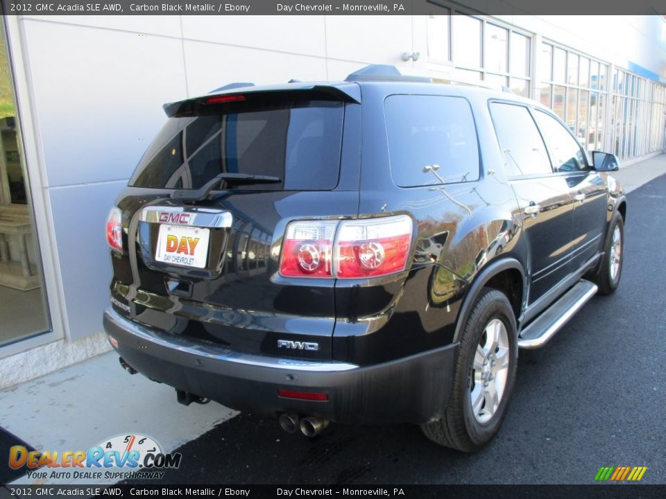 2012 GMC Acadia SLE AWD Carbon Black Metallic / Ebony Photo #4