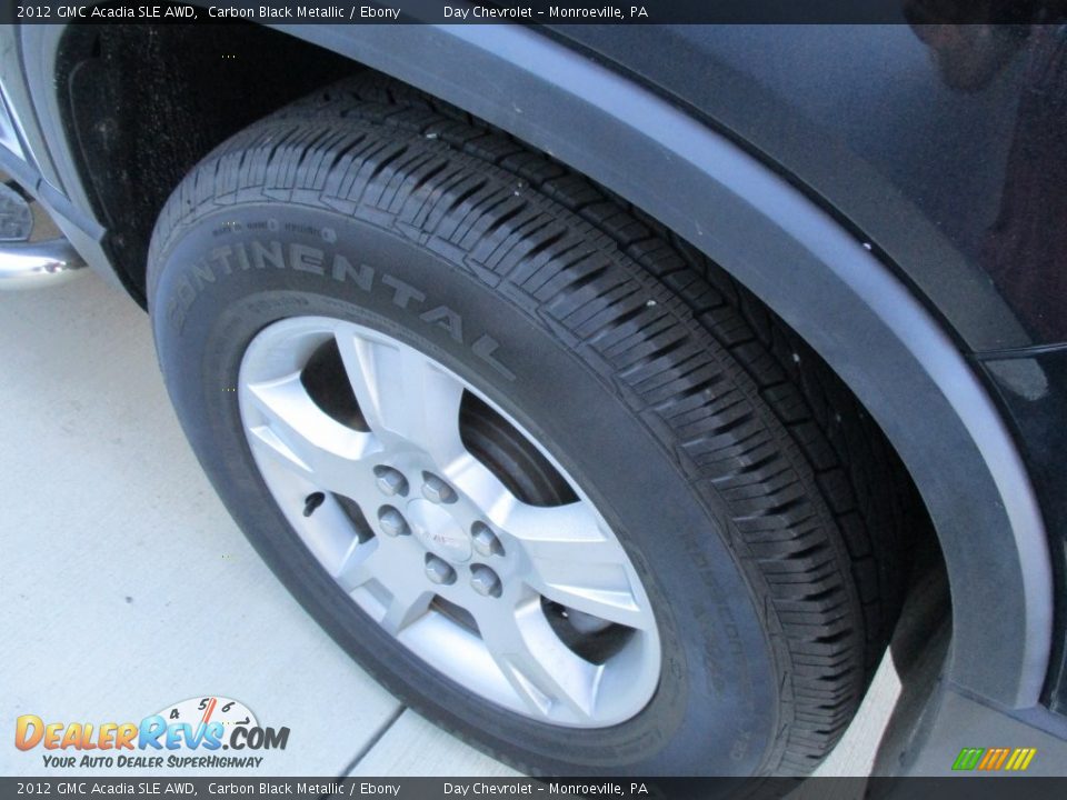 2012 GMC Acadia SLE AWD Carbon Black Metallic / Ebony Photo #9