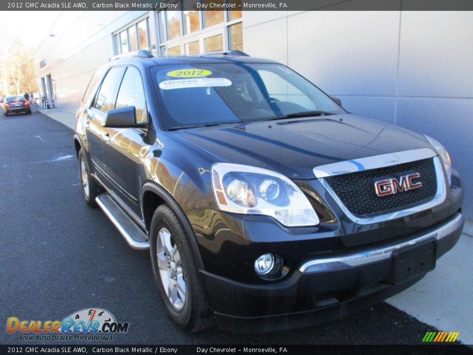 2012 GMC Acadia SLE AWD Carbon Black Metallic / Ebony Photo #13