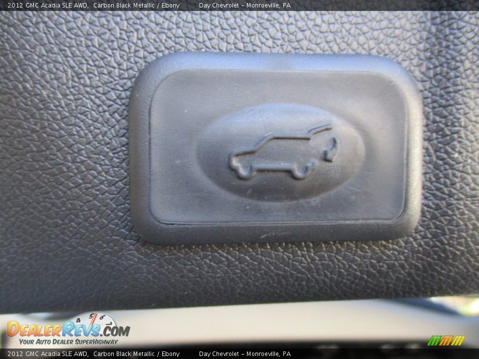 2012 GMC Acadia SLE AWD Carbon Black Metallic / Ebony Photo #17