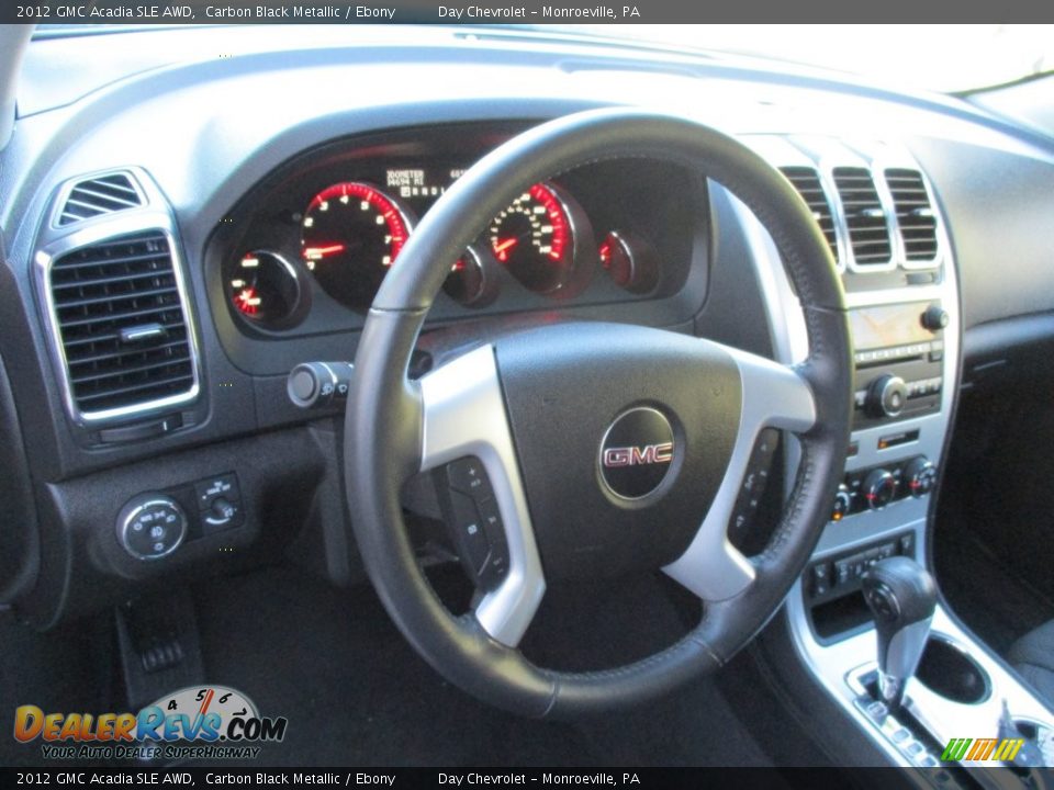 2012 GMC Acadia SLE AWD Carbon Black Metallic / Ebony Photo #26