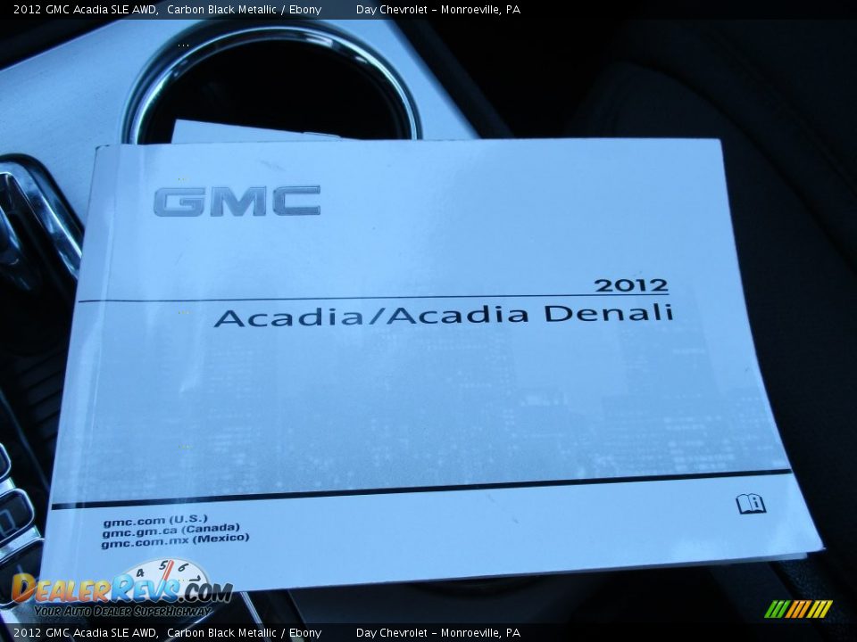 2012 GMC Acadia SLE AWD Carbon Black Metallic / Ebony Photo #36