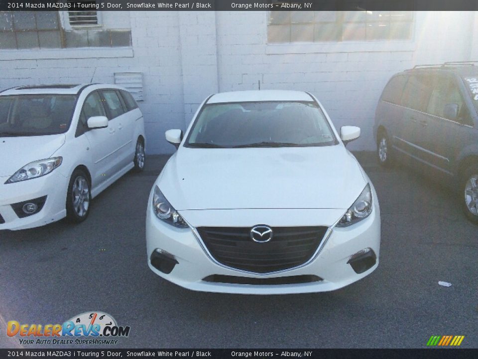 2014 Mazda MAZDA3 i Touring 5 Door Snowflake White Pearl / Black Photo #2